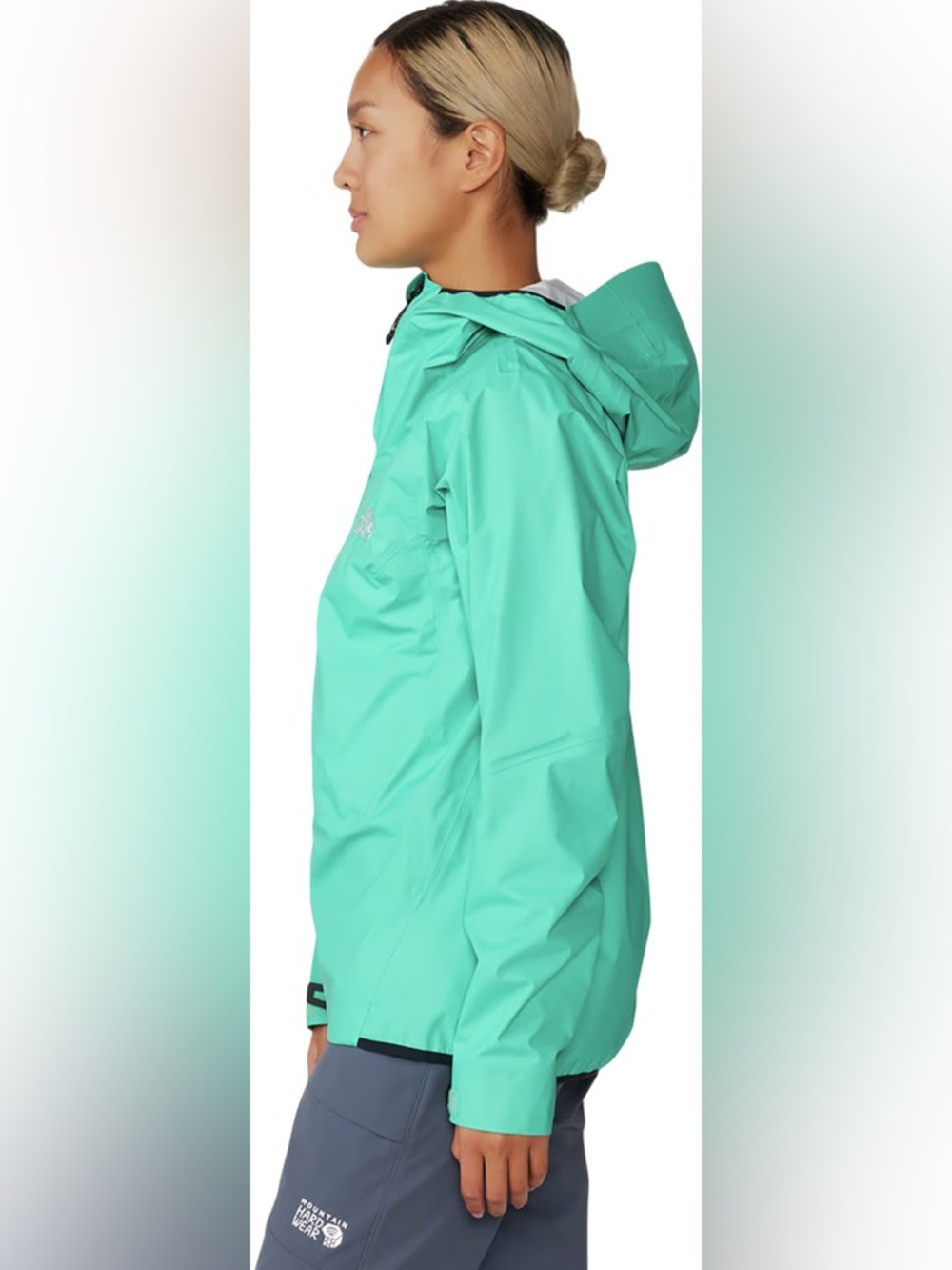 Mountain Hardwear Green Rain Jacket